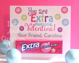 Valentine gum Etsy photograph relating to Extra Gum Valentine Printable named Valentine gum Etsy
